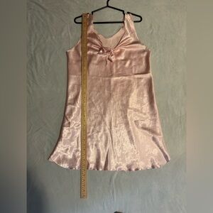 Silky Pink Slip and cover up
